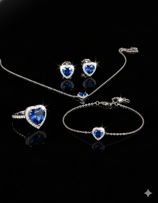 Ensemble Zeenah Cœur Saphir