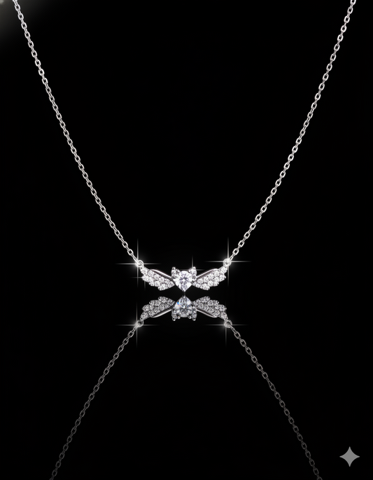 collier zeenah Papillon d’Argent – Ailes d’Éclat