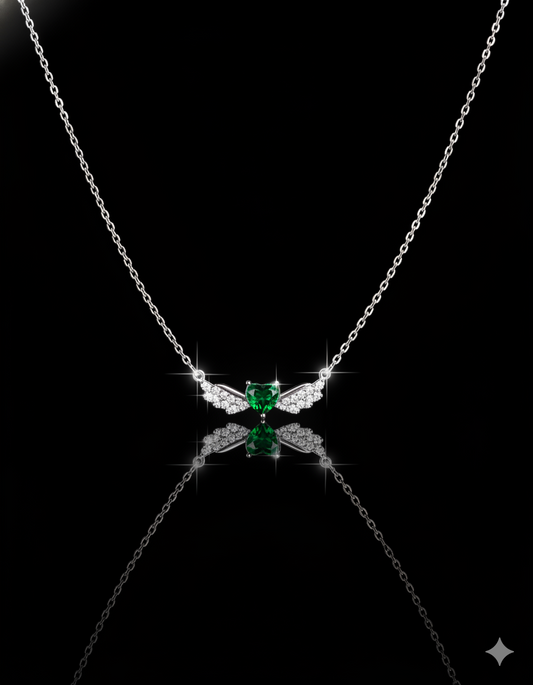 Collier Zeenah Ailes d’Émeraude