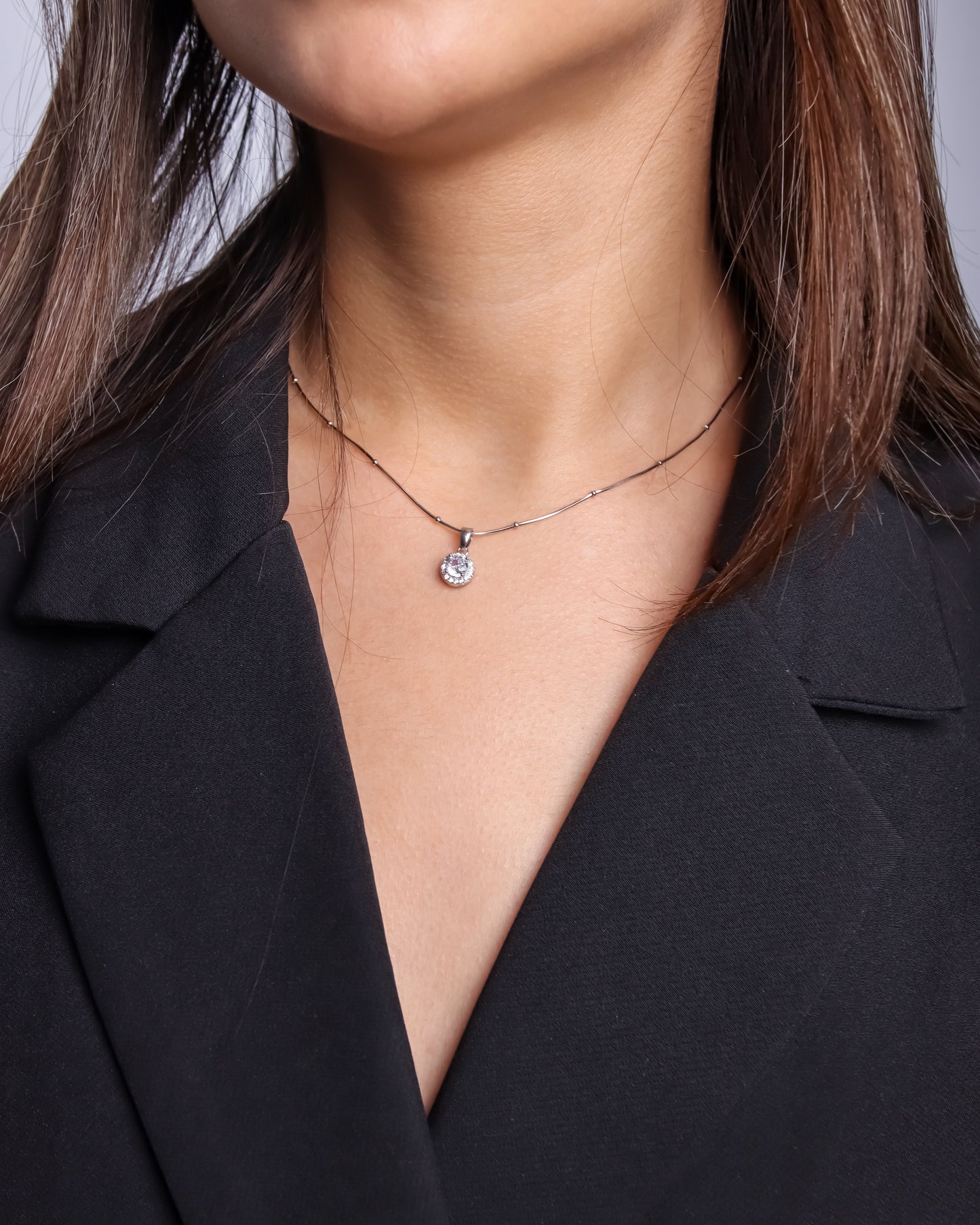 Collier zeenah – Pierre blanche