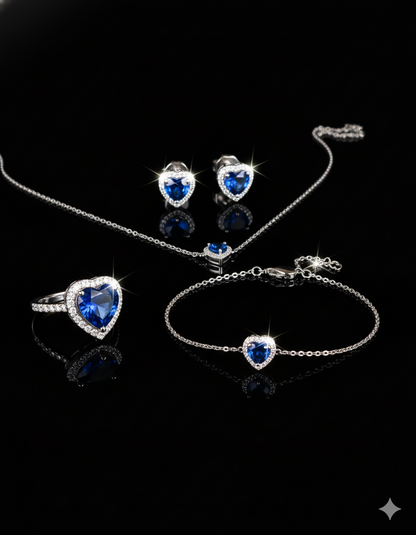 Ensemble Zeenah Cœur Saphir