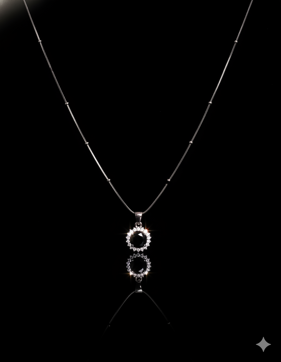 Collier zeenah – Pierre noire