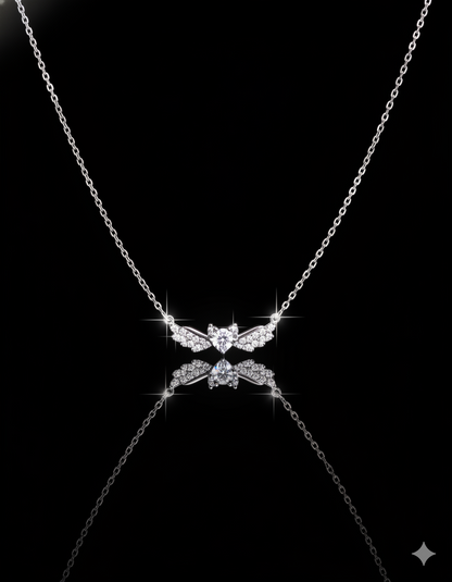 collier zeenah Papillon d’Argent – Ailes d’Éclat