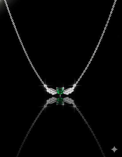 Collier Zeenah Ailes d’Émeraude