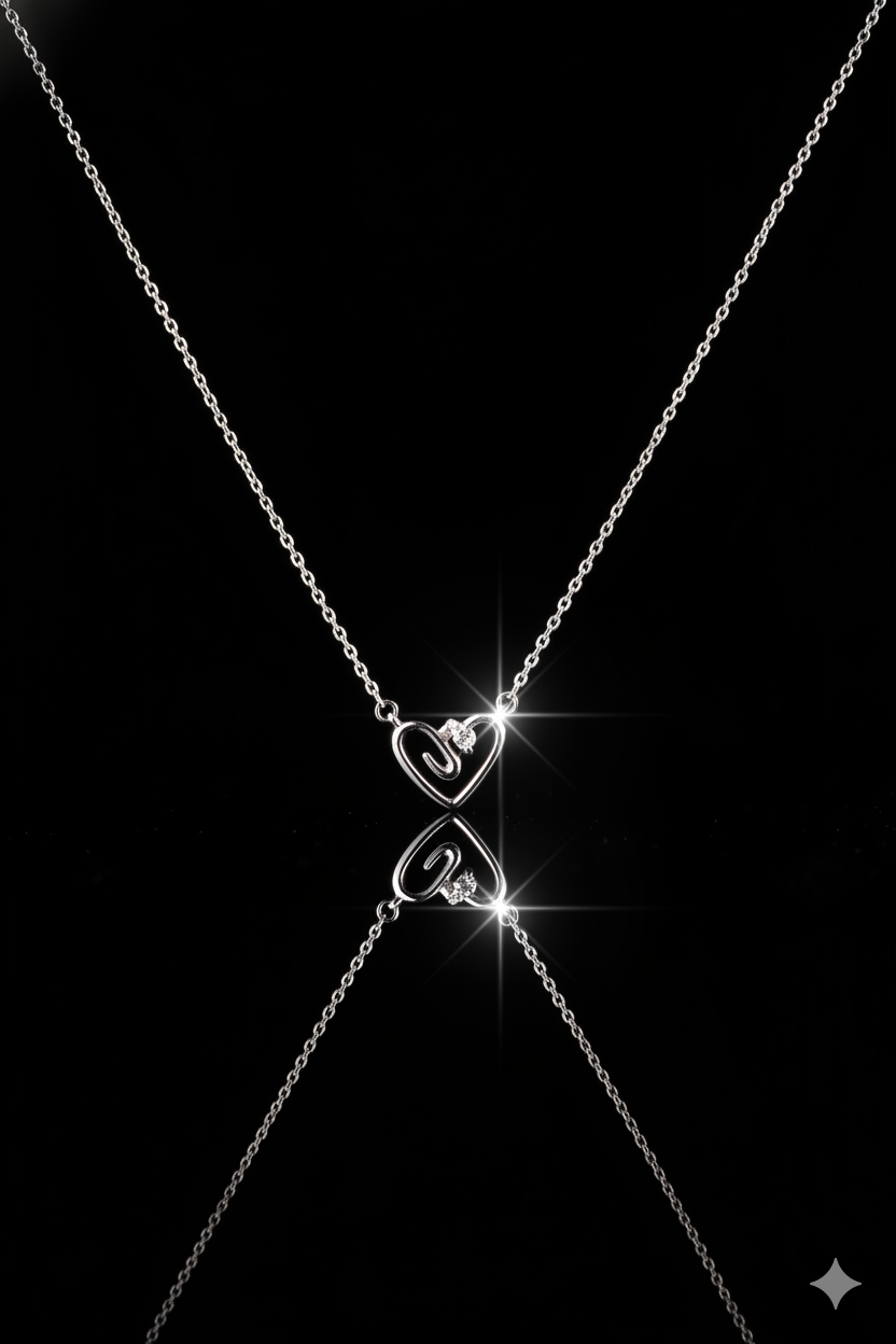 Collier Zeenah Cœur d’Argent Pur