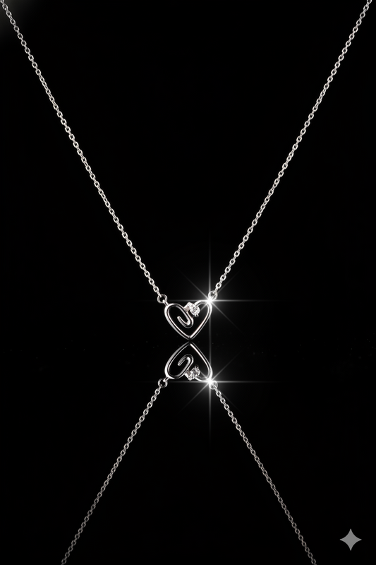 Collier Zeenah Cœur d’Argent Pur