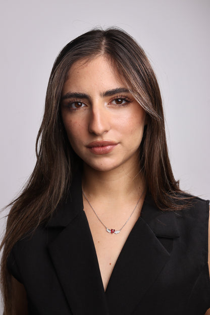 Collier Zeenah “Cœur Ailé d’Éternité”