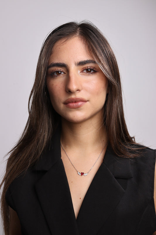 Collier Zeenah “Cœur Ailé d’Éternité”