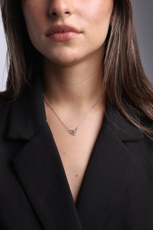 Collier Zeenah Cœur d’Argent Pur