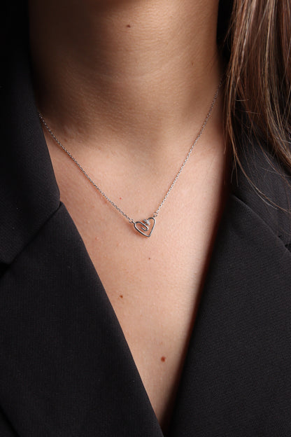 Collier Zeenah Cœur d’Argent Pur