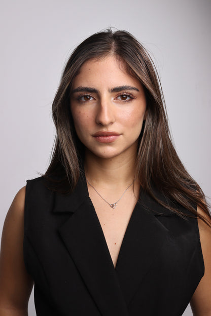 Collier Zeenah Cœur d’Argent Pur