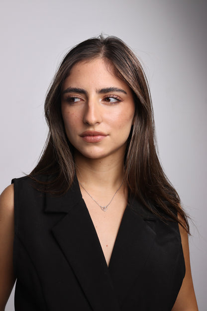 Collier Zeenah Cœur d’Argent Pur