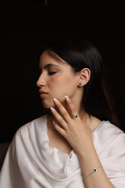 Ensemble Zeenah Cœur d’Émeraude