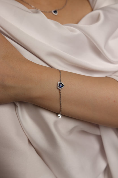 Ensemble Zeenah Cœur Saphir