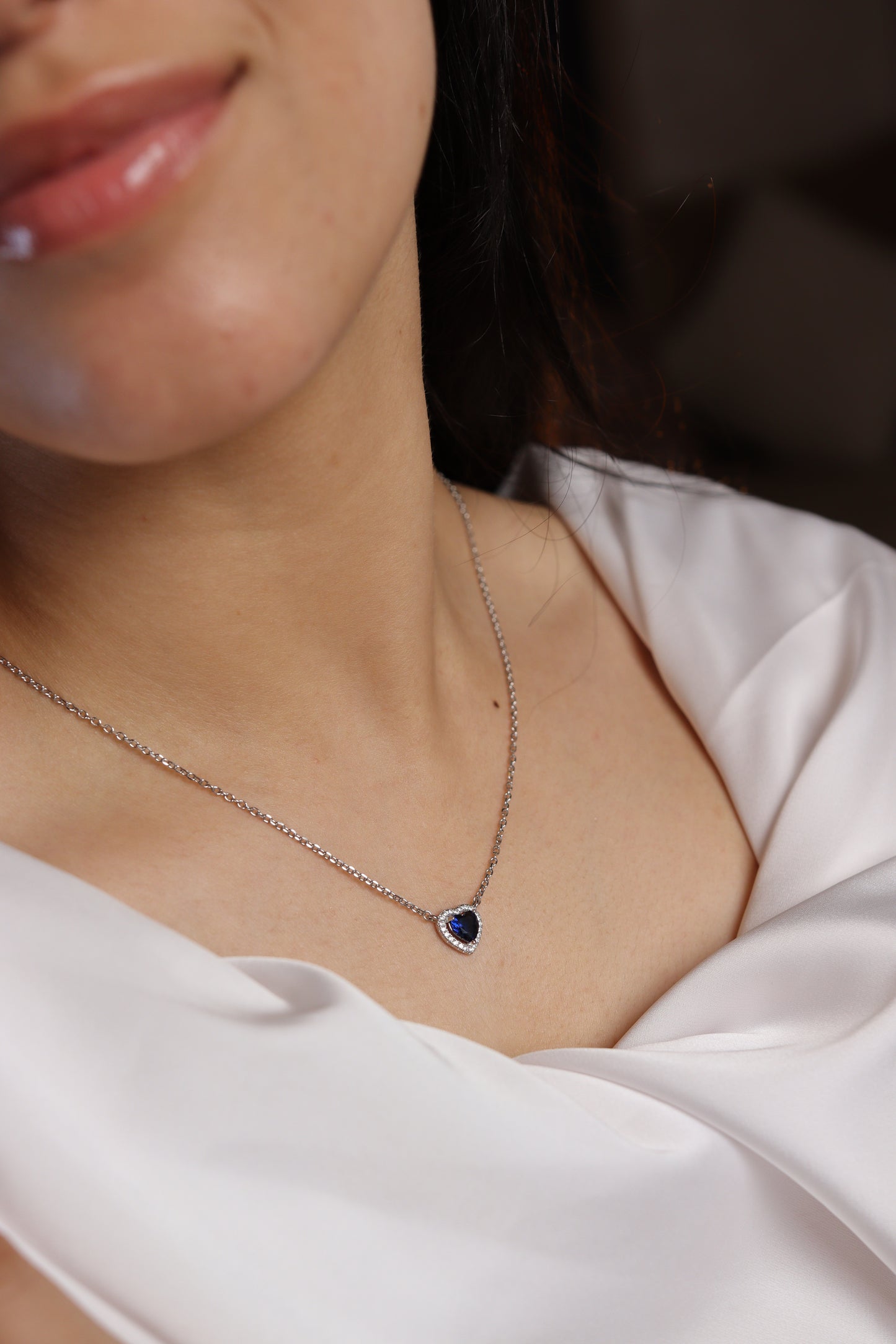 Ensemble Zeenah Cœur Saphir